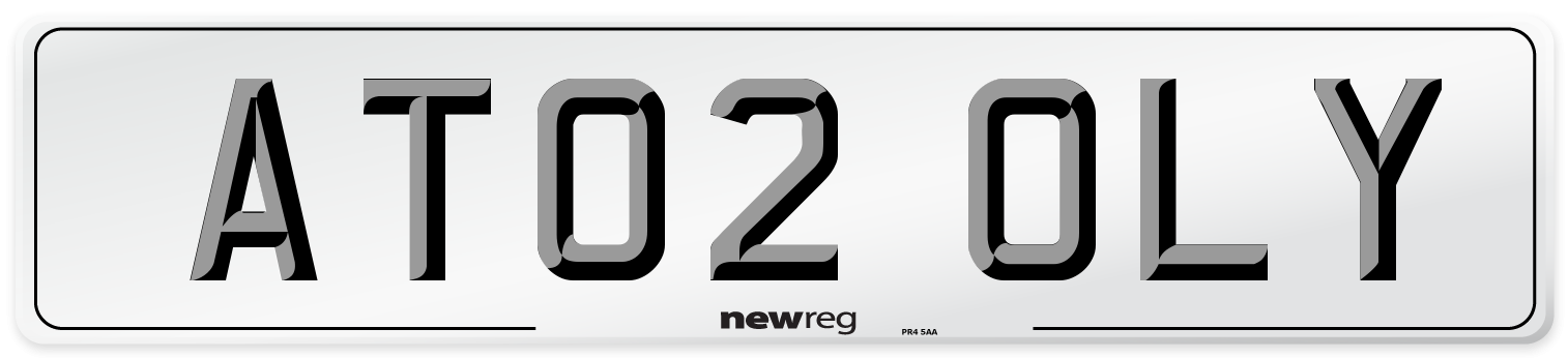 AT02 OLY Number Plate from New Reg